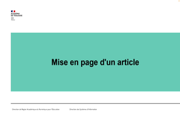 Drupal 10 - Mise en page d'un article