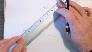 Tracer un angle de 54°