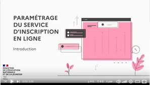 1 - Introduction - Paramétrage du service en ligne d'inscription en ligne 2024