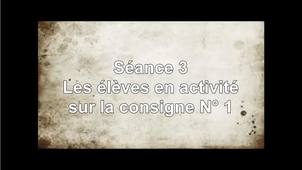 Séance 3 - Les élèves en activité sur la consigne N°1