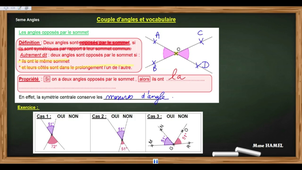 ANGLES - couples d angles vocabulaire 5eme