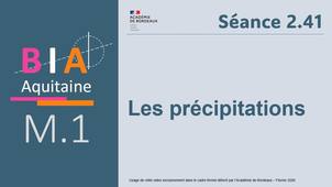 M1-S2.41 - Les précipitations