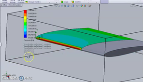 comment utiliser flow simulation sur solidworks aile d'avion technologie.mp4