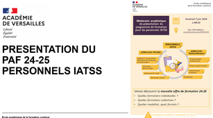 Présentation du programme académique de formation 24-25 - IATSS