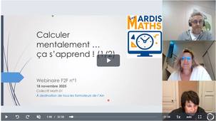 LES MARDIS MATHS n°1 - Calculer mentalement ça s'apprend - 18 novembre 2025
