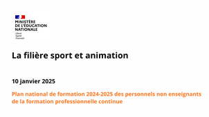 La filière Sport et animation