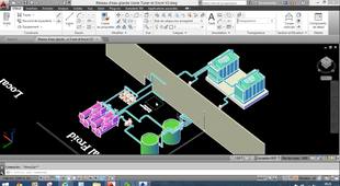 Bim - Conception automatisée d'un réseau d'air sur Autocad MEP implantation et connection échangeur plaques freecooling