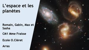 L'espace et les planètes