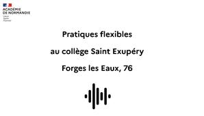 Pratiques flexibles en collège