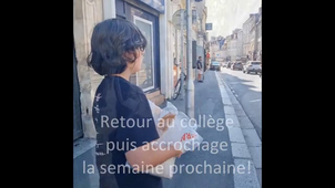 Les élèves de 6e à l'artothèque de Caen