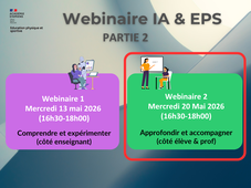 Webinaire EPS & IA - Partie 2 - Approfondir et accompagner