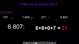 Critère de divisibilité par 9