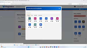 Choisir ses activités favorites sur Magistère
