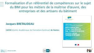 Formalisation d’un référentiel de compétences sur le sujet du BIM pour les métiers de la maîtrise d’œuvre, des entreprises et des artisans du bâtiment