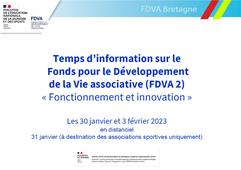 FDVA2 - Réunion de présentation du 31 janvier 2023 (Associations sportives)