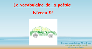 Vocabulaire de la poésie 5e