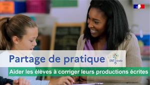 Aider les élèves à corriger leurs productions écrites avec l'ENT-École