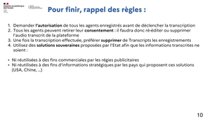 Quart d'heure DRASI - Transcriptez vos réunions !