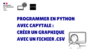 Programmer en Pyhton avec Capytale : Créer un graphique à partir d'un fichier CSV