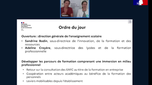 1- Webinaire - Formation des professeurs exerçant en lycée professionnel- Ouverture