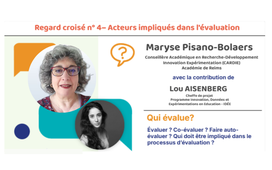 Regard croisé n°4 - Acteurs impliqués dans l'évaluation : Qui évalue ?