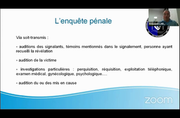 Atelier CTS - Le signalement et ses suites