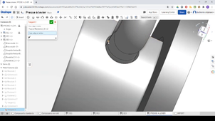 ONSHAPE modeleur 3D SaaS - TP Presse: Assemblage des composants standards des classes d'équivalence du levier et du poinçon
