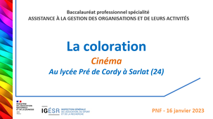 PNF 16-01-2023 - BacPro AGORA - La coloration 