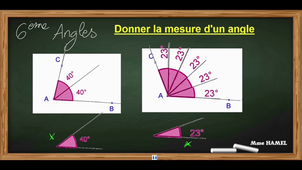 ANGLES- Mesurer un angle avec le rapporteur