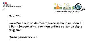 La Laïcité / cas n°09