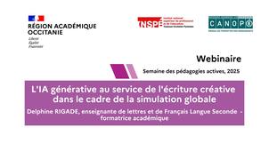 SPAN 25 : L'IA générative au service de l'écriture créative