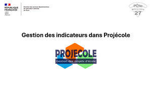 Gestion des indicateurs dans Projécole