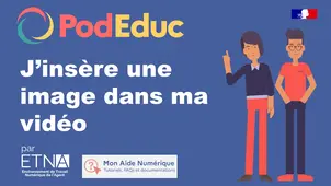 J'insère une image dans ma vidéo