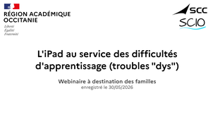L'iPad au service des difficultés d'apprentissages (dys)