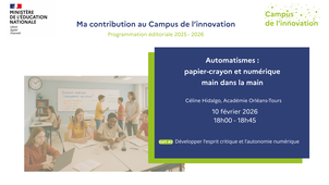 Automatismes : papier-crayon et numérique main dans la main