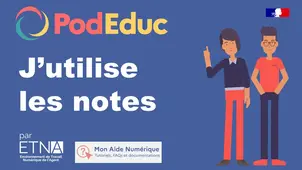 J'utilise les notes