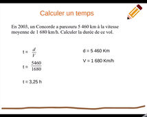 Calculer un temps