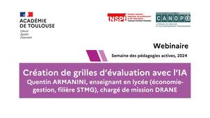 SPAN 24 : Créer des grilles d'évaluation avec l'IA