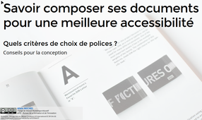 Savoir composer des documents accessibles