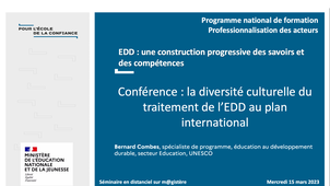 PNF 2022/2023 - EDD - Diversité culturelle du traitement de l'EDD