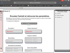 Comment ouvrir la fiche écoute 15 sur ORFEO