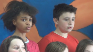 Répétition de la chorale des 6e du collège Ronsard Mornat