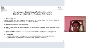 PNF 2024 / 2025 - Rénovation du CAP et du BCP du champ de la propreté des espaces urbains