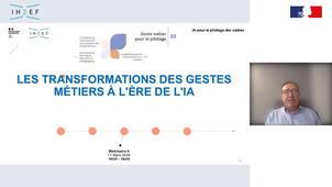 Les transformations des gestes métiers des personnels éducatifs à l'ère de l'IA