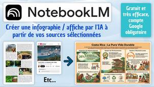 Tuto - NotebookLM, créer et personnaliser vos infographies / affiches depuis les sources choisies