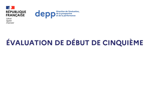 Présentation des évaluations nationales de 5ème