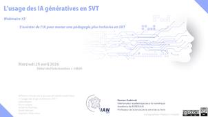 L'usage des IA génératives en SVT - Webinaire#3 - S’assister de l’IA pour mener une pédagogie plus inclusive en SVT