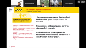 Le Plan Avenir : accompagner l’orientation des élèves – présentation aux professeurs principaux de l’académie de Paris
