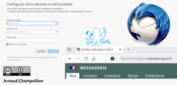 Thundebird sur ordinateur - configuration de la nouvelle messagerie profesionnelle nationale Zimbra