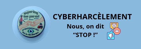 slogan NAH contre le cyberharcèlement